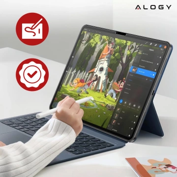 Matowe Szkło hartowane do Apple iPad Pro 11" 2024 Alogy Matte Paper-Like Screen Protector z zestawem montażowym