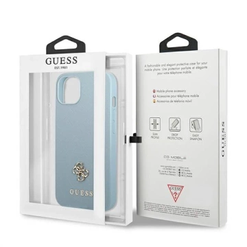 Etui Guess GUHCP13SPS4MB für iPhone 13 mini 5,4" Hardcase Saffiano 4G Small Metal Logo