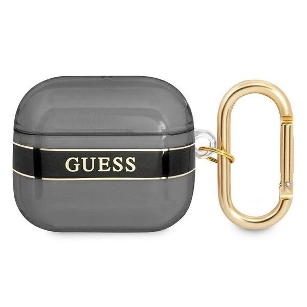 Guess GUA3HHTSK AirPods 3 Cover Czarny/Black Strap Collection