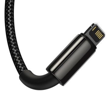 Baseus Tungsten 3in1 Kabel USB - USB Type C / Lightning / Micro USB 3,5 A 1,5 m schwarz (CAMLTWJ-01)
