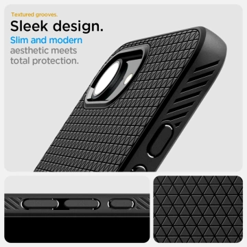 Etui do iPhone 16e Spigen Liquid Air Mag MagSafe Matte Black