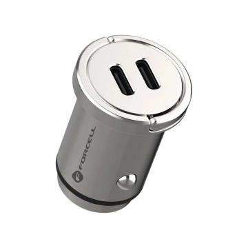 FORCELL F-ENERGY Mini-Autoladegerät 2 x Typ C PD QC3.0 3A 30W