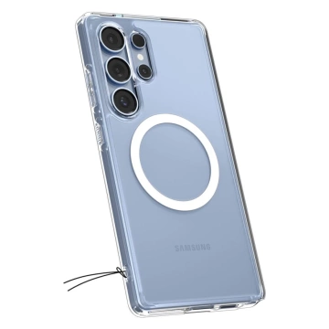 Etui für Samsung Galaxy S25 Ultra Clear/White Spigen Ultra Hybrid Mag MagSafe