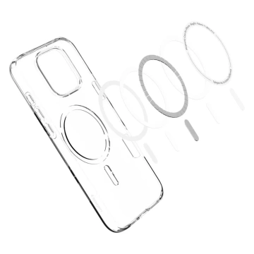 Hülle für iPhone 16 Pro Max Spigen Liquid Crystal Mag Magsafe Schutzhülle klar