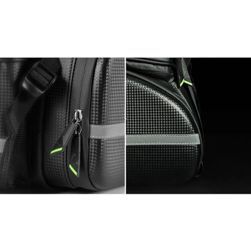 Rockbros A6-6 Fahrradtasche für den Kofferraum, 35 l, mit ausklappbaren Taschen – Schwarz