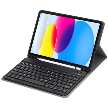 Etui ochronne z klawiatura bezprzewodowa Alogy Keyboard Case z miejscem na rysik do Apple iPad 10.9 2022 Czarne + Szkło