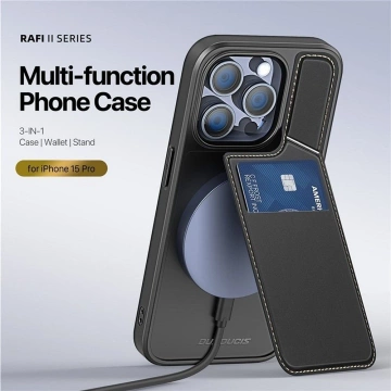 DUX DUCIS Rafi II Mag - etui back cover z podstawką kompatybilne z MagSafe do iPhone 15 Pro