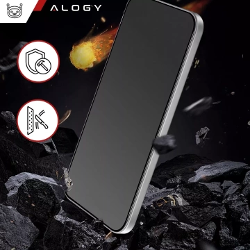 Szkło hartowane Prywatyzujące do Apple iPhone 16 Pro matowa ochrona na ekran Alogy Privacy Glass