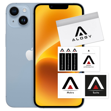 Szkło hybrydowe do Apple iPhone 14 na cały ekran Alogy Flexi Full Glass 9H szkiełko ochronne Nietłukące