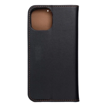 Etui z klapką kabura skórzana SMART PRO do iPhone 15 czarny