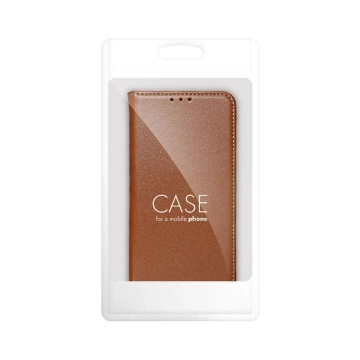 Kabura Smart Pro Book do Samsung S25 Edge Skórzana Brązowa