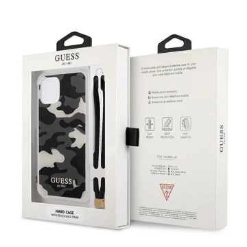 Guess GUHCP12LKSARBK iPhone 12 Pro Max 6,7" Czarny/Black Hardcase Camo Collection