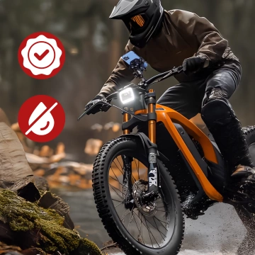 Uchwyt Motocyklowy na kierownicę KEWIG M33-A1 na telefon z ładowarką Qi 15W + PD 30W USB-C z systemem przeciwwstrząsowym na motor quada skuter Czarny