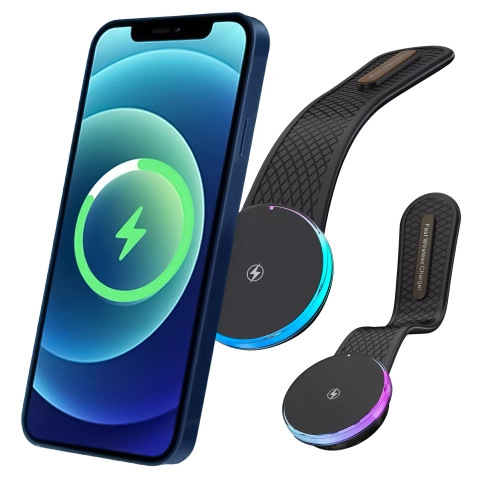 Alogy Kfz-Halterung für MagSafe mit 2-in-1-Induktionsladefunktion (15 W), Schwarz