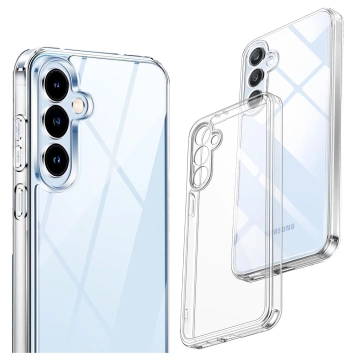 Etui do Samsung Galaxy S24 FE obudowa ochronna na telefon Alogy HybridShield™️ Case Przezroczyste + szkło hartowane