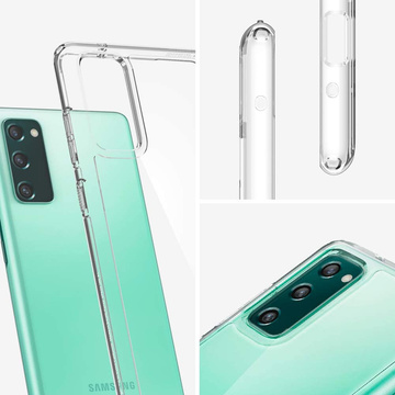 Etui Spigen Ultra Hybrid do Samsung Galaxy S20 FE Crystal Clear + Szkło Alogy Full