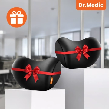 Poduszka do Samochodu pod Głowę Kark Szyję DR.MEDIC ComfortSupport™ Ergonomiczna poduszka na fotel zagłówek krzesło do auta dla kierowcy pasażera