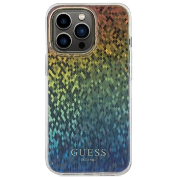 Etui Guess GUHCP15XHDECMI für iPhone 15 Pro Max 6,7" wielokolorowy hardcase IML Faceted Mirror Disco Iridescent