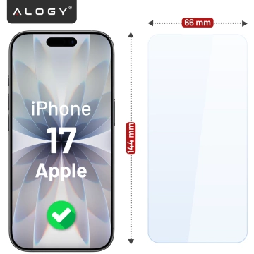 Zestaw 3w1 Etui Hybrydowe MagSafe + 2x Szkło Hartowane do Apple iPhone 17, Wzmocniona Ochrona, Odporne i Precyzyjnie Dopasowane, Alogy 3in1 Case Pack™ – Czarne
