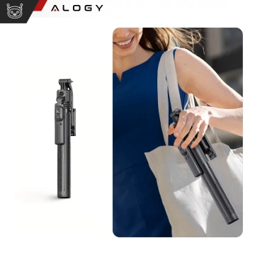 Kijek Selfie Stick Quadrapod Alogy TrackPod 2w1 z uchwytem na telefon i mocowaniem 1/4 Funkcja śledzenia twarzy  kompatybilny z iPhone Android