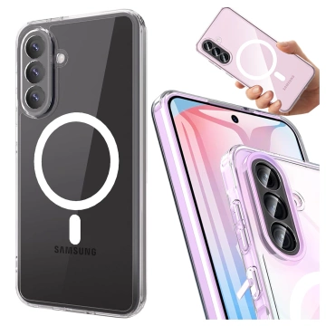 Etui do Samsung Galaxy A56 / A36 5G obudowa ochronna na telefon Alogy HybridMag™️ Case do MagSafe Przezroczyste