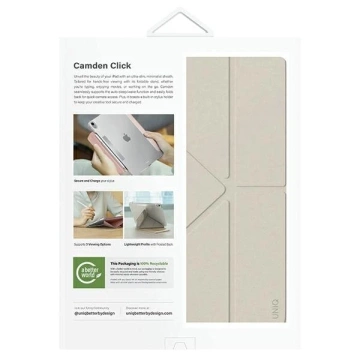 Etui UNIQ Camden Click na iPad Air 13" 2024 - beżowe