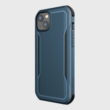 Raptic Fort Case iPhone 14 Plus mit gepanzerter blauer MagSafe-Hülle