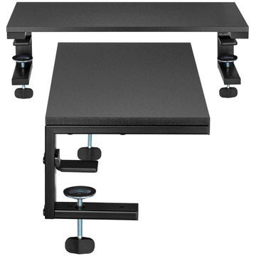 Podstawka stolik półka pod monitor Laptop Komputer Regulowana do biurka blatu Ergo Clamp Riser Czarna