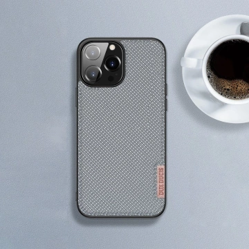 Dux Ducis Fino Schutzhülle mit Nylonmaterial bezogen iPhone 13 Pro grau