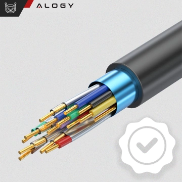 Kabel HDMI 1.4 Alogy High Speed Ethernet 4K 30Hz 1.5m Czarny