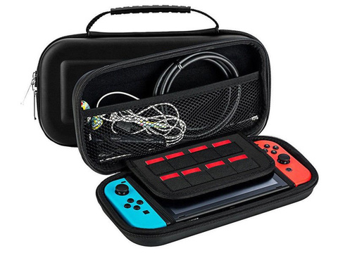 Etui Alogy Tough Pouch na Nintendo Switch czarne + Szkło