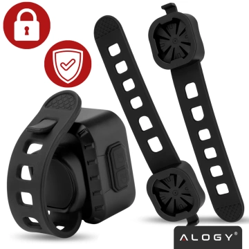 LED-Fahrradlicht 500 lm 200 lm Alogy DuoRide™ Lichter 20 LED Fahrradtaschenlampe Wasserdicht Vorder- und Rücklicht 2er-Set