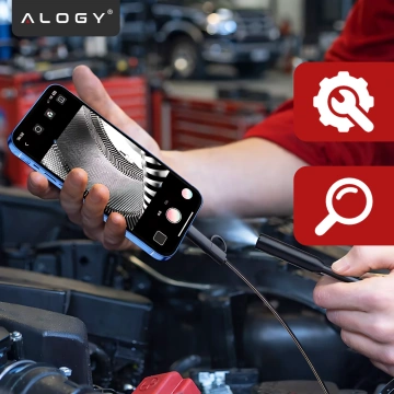 Kamera inspekcyjna endoskopowa micro USB + USB-C + USB Full HD 5m 8mm Endoskop Alogy Hard Wire