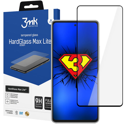 3mk Hartglas HardGlass Max Lite für Samsung Galaxy A53 5G Schwarz