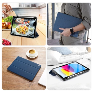 Dux Ducis Domo etui iPad 11" 2025 (11gen.) / 10.9'' 2022 (10gen.) pokrowiec smart cover podstawka niebieskie