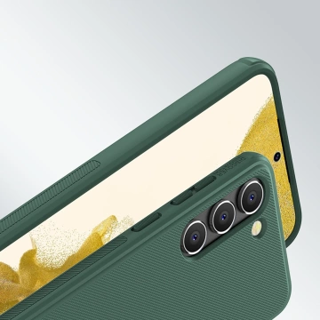 Etui Nillkin Super Frosted Shield Pro etui do Samsung Galaxy S23+ pancerny pokrowiec + podstawka na telefon niebieskie