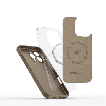 Etui Tech-Protect Liquid Silicone MagSafe iPhone 16 Pro Chocolate Brown