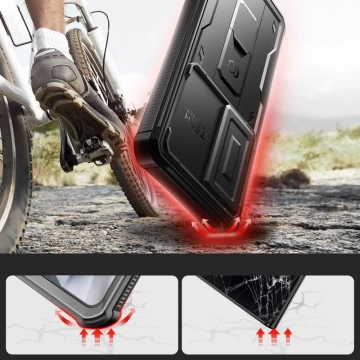 Kevlar Cam-Hülle für Samsung Galaxy S24 Ultra Schwarz