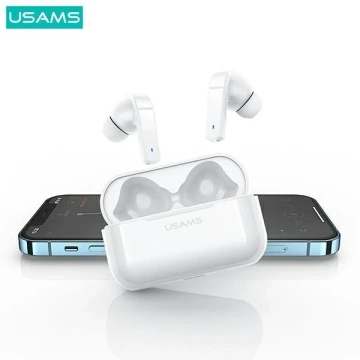 Bluetooth 5.0 Kopfhörer USAMS TWS LY-Serie ANC wireless weiß/weiß BHULY06
