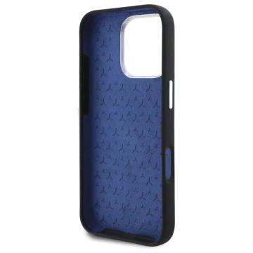 Etui Mercedes do iPhone 16 Pro Max 6.9" Hardcase Silicone Tonal Logo MagSafe Czarny