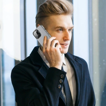 Dux Ducis Fino Schutzhülle mit Nylonmaterial bezogen iPhone 13 Pro grau