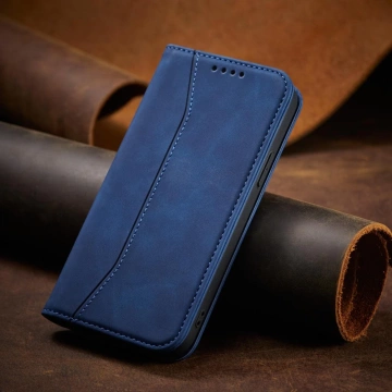 Magnet Fancy Case für iPhone 13 Pro Cover Card Wallet Card Stand Blau