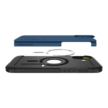 Etui Spigen Tough Armor Mag MagSafe für Apple iPhone 16 Marineblau