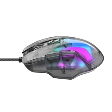 Havit MS1011SE RGB Kabelgebundene Gaming-Maus 7200 DPI Transparent/Schwarz