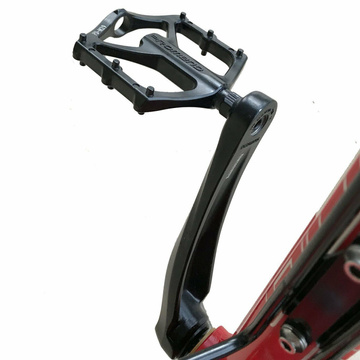Pedały rowerowe platformowe do roweru MTB aluminiowe 9/16" Aluminium czarne komplet [2szt.]