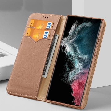 Etui ochronne Dux Ducis Hivo do Samsung Galaxy S23+ pokrowiec z klapką portfel podstawka blokada RFID Czarne