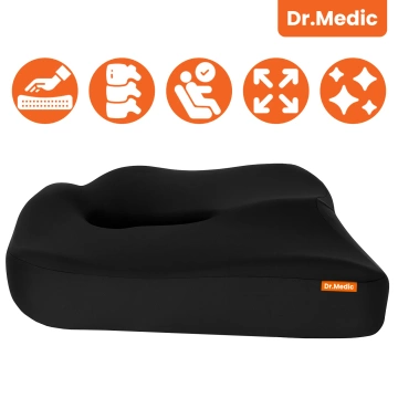  Poduszka do Samochodu na fotel DR.MEDIC SeatRest™ Ergonomiczna poduszka biurowa wsparcie kości ogonowej na krzesło siedzenie do biura auta