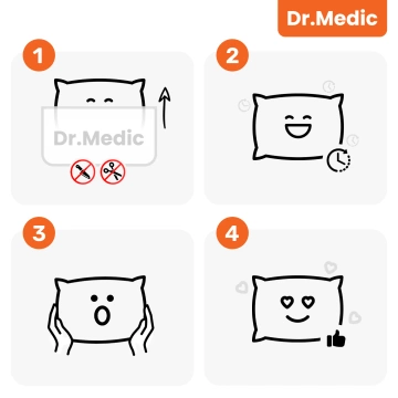 Poduszka do Samochodu pod Głowę Kark Szyję DR.MEDIC ComfortSupport™ Ergonomiczna poduszka na fotel zagłówek krzesło do auta dla kierowcy pasażera