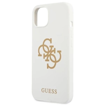 Guess GUHCP13SLS4GGWH iPhone 13 mini 5,4" biały/white Hard Case Silikon 4G Logo