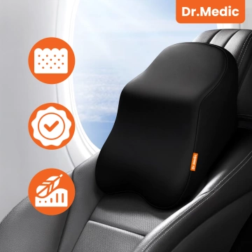 Poduszka do Samochodu pod Głowę Kark Szyję DR.MEDIC ErgoNeck™ Ergonomiczna poduszka na fotel zagłówek dla kierowcy pasażera
